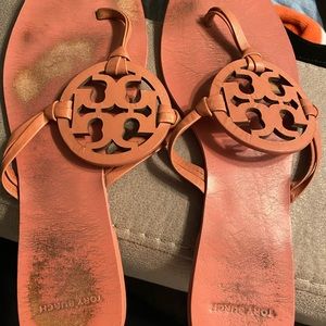 Pink Square toe Tory Burch Miller sandal